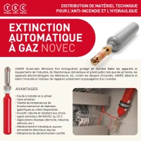 Amulettes NOVEC 1230 extinction automatique à GAZ