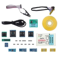 Programateur EZP2023 Support24 25 93 EEPROM 25 Flash BIOS Puce ensemble complet +12 Adaptateurs