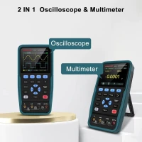 Oscilloscope numérique portatif HO52 50M, multimètre à bande passante, double fonction, canal USB2