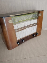Poste Radio TSF Philips BF501A  de 1951 en bois 