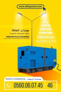 GROUPE ÉLECTROGÈNE 80 KVA RICARDO / makelsan 