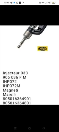 Injecteurs 1.4 tsi 