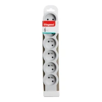 Multiprise extra-plate équipée de 6 prises 2P+T 16A 3680W à câbler - blanc  3M