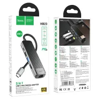 Type-C hub  HB23 Easy view HDMI  USB3.0 / USB2.0 /  RJ45 /  PD
