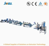 Jwell Ligne de lavage et de recyclage de bouteilles PET.