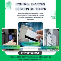Installation et Maintenance des systèmes Contrôle d'Accès (Pointage - Gestion du personnel - In/Out)