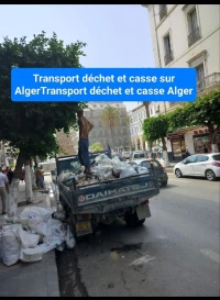 شاحنة   نقل رمي لاكاس ديشي مواد البناء  décharge transport déchet gravats