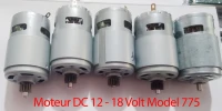 Moteur DC 12 volt, 18 volt 775 / 752