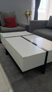 Table basse coulissante