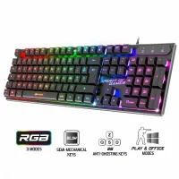 Clavier Gamer Semi-Mécanique AZERTY Anti-Ghosting Rétro-Éclairage RGB USB PRO-K1 SPIRIT OF GAMER 