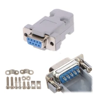 Fiche Connecteur DB9 RS232 9 Broches D-Sub Femelle à Souder Désigné pour le montage sur Câble