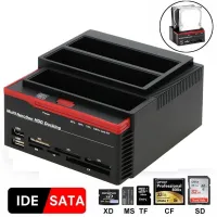 Station d'Accueil Triple HDD SATA & IDE 2,5" et 3,5" et Lecteur Carte Mémoire sur Port USB 3.0 893U3