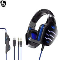 Casque Gaming avec Microphone Anti-bruit pour PC USB + 2 JACK 3.5 GT85 OVLENG
