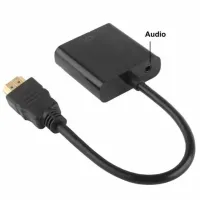 Adaptateur vidéo HDMI Mâle vers VGA Femelle & Audio 