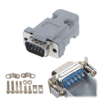 Fiche Connecteur DB9 RS232 9 Broches D-Sub Male à Souder Désigné pour le montage sur Câble