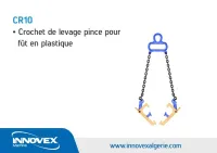 Crochet de levage pince pour fût en plastique