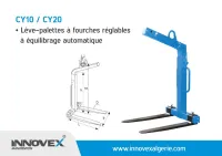 Lève-palettes à fourches réglables à équilibrage automatique