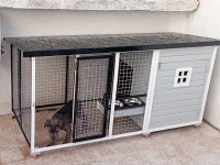 niche et niche plus cage pour chien sur commande