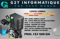 CONFIG GAMING:I3-14100F/RTX4060 8GB/16GB/256GB SSD/BOITIER RAIDMAX