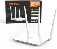 ROUTEUR WIFI TENDA N300 en 2,4 GHz Point d'accès WiFi avec 3 * 5dBi