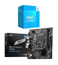 BUNDLE CARTE MERE MSI B760M-P DDR4 + CPU i3-14100F