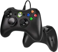 Manette Xbox 360 Filaire, USB Manette du Contrôleur de Jeu Filaire avec Double Vibration 
