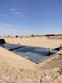 Étanchéité bassin agricole , Géomembrane HDPE/LDPE avec pose