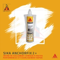 SCELLEMENT CHIMIQUE EPOXY SIKA ANCHORFIX 2+