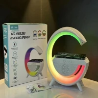 Led Wireless Charging Speaker BT 2301 - سماعات بلوتوث متعددة الوظائف للشحن اللاسلكي موديل BT2301