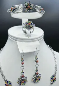 parure en corail et argent kabyle