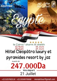 PROMO -5000 DZ Combiné Sharm el Sheikh - Cairo 