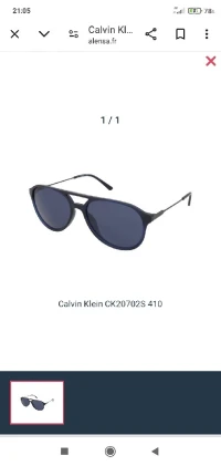 Lunettes de soleil Calvin Klein homme