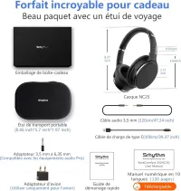 Srhythm NC25 Casque Bluetooth et fil