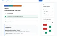Plate-forme de La certification PMP à votre portée , +3000 questions interactives pour réussir.
