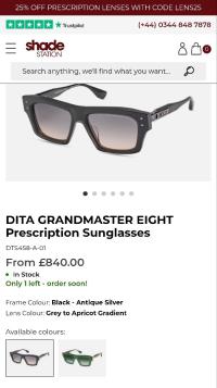 Lunette DITA original venu d'Europe produit très bon état thumbnail 3