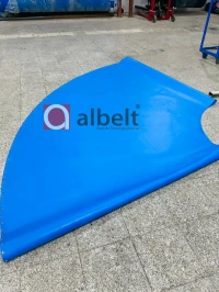 Tapis Courbe en PU bleu  Biscuiterie