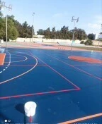 sols salles de sport coloré en résine acrylique (SYSTEM Economique Et Anti Chocs)