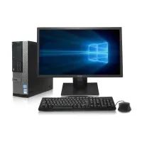 PC DE BUREAU DELL I5 . 4 EME . RAM 4GB . DISQUE 500 GB . GRAVEUR DVD . ECRAN 20" CLAVIER . SOURIS 