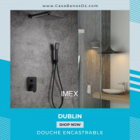 meubles-salle-de-bain-douche-encastrable-dublin-noir-imex-ain-naadja-alger-algerie