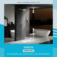 Douche Encastrable SUECIA Noir Or IMEX