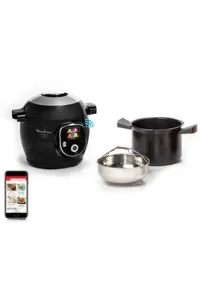 MOULINEX COOKEO+ CONNECT MULTICUISEUR INTELLIGENT 6 PROGRAMMES, 200 RECETTES 6L NOIR CE867810