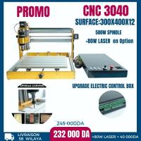 materiel-electrique-cnc-3040-30x40m-engraving-machine-500w-spindle-80w-laser-in-option-with-control-box-bordj-bou-arreridj-algerie