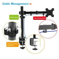 Support de Bureau pour 1 Écrans ANYTOOL - Rotation 360 Inclinaison 15 Charge Maximale 8KG ATS0001E thumbnail 3