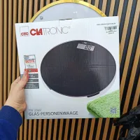 CLATRONIC Pèse personne en verre trempé 150Kg Noir