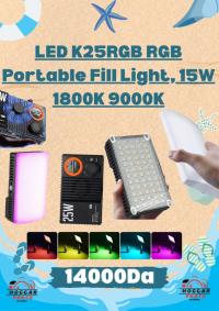 إضاءة-led-k25rgb-rgb-portable-fill-light-15w-1800k-9000k-حيدرة-الجزائر