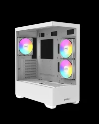 BOITIER RAIDMAX I801W 120MM X2 +120MM X1 ARGB WHITE