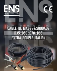 Cable de masse/Cable de soudage D35 D50 D70 D95