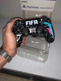 SONY DualShock Manette PS4 Sans Fil, Batterie Rechargeable High Copy  Edition FIFA