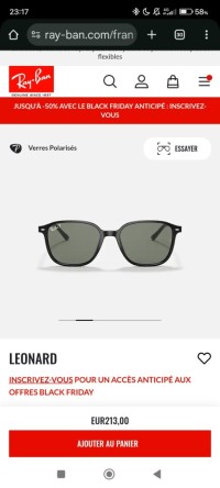 نظارات-شمسية-للرجال-ray-ban-leonard-بن-باديس-سيدي-بلعباس-الجزائر