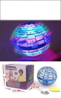 Balle Volante Levitante USB coloré Jouer des enfants adultes avec Télécommande et cable de recharge 